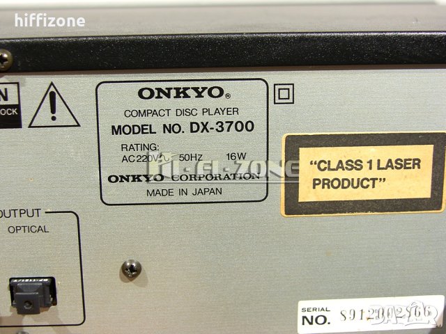 CD PLAYER  Onkyo dx-3700 , снимка 8 - Аудиосистеми - 42399868