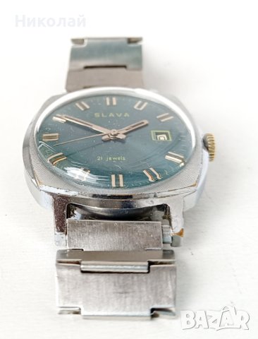 Slava Слава 21j cal. 2414 руски механичен часовник , снимка 5 - Мъжки - 42722569