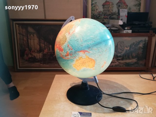 свтещ глобус-45х35см-пвц, снимка 10 - Настолни лампи - 30382320