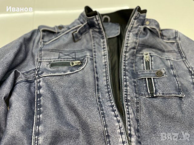 Кожено яке, снимка 2 - Якета - 38279562