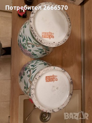 Китайска ваза Китайски порцелан , снимка 3 - Антикварни и старинни предмети - 38418863