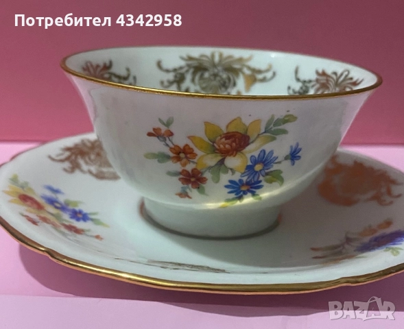 Mks porcelain. Germany. Сет за кафе