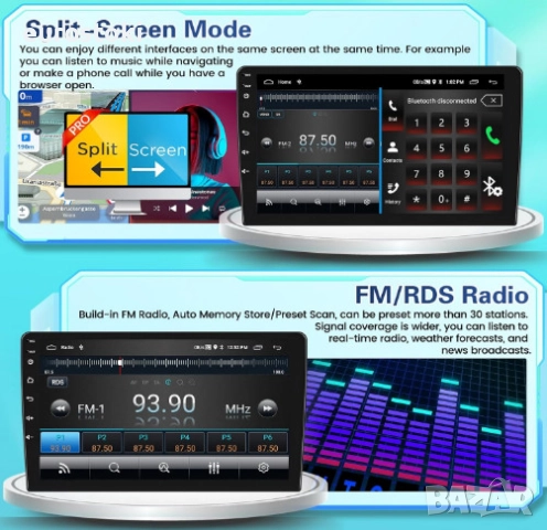 FULUKU мултимедия за Toyota Aygo/Peugeot 107/Citroen C1 2004-2014, 2+64GB, Android 13, екран 10.1 , снимка 7 - Аксесоари и консумативи - 52587410