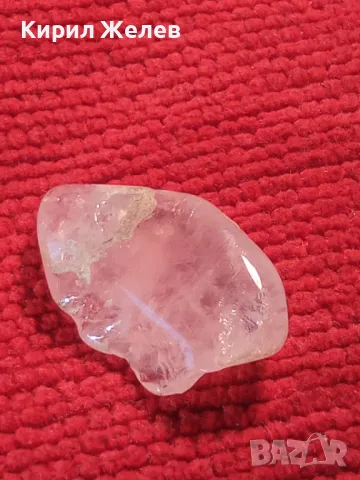 НАТУРАЛНО КЪСЧЕ БЛЕДОРОЗОР КВАРЦ ПЛАНИНСКИ КРИСТАЛ 37034, снимка 12 - Колекции - 39956252