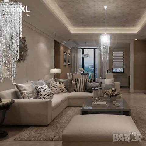 vidaXL Пендел полилей 26x70 см, снимка 3 - Полилеи - 56146310
