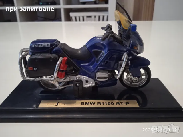 Мотор 1/18, BMW R 1100- RT-P, Maisto и Мотор POLISTIL 1/15 BMW R 75/5 POLICE, винтидж, снимка 6 - Колекции - 50180152
