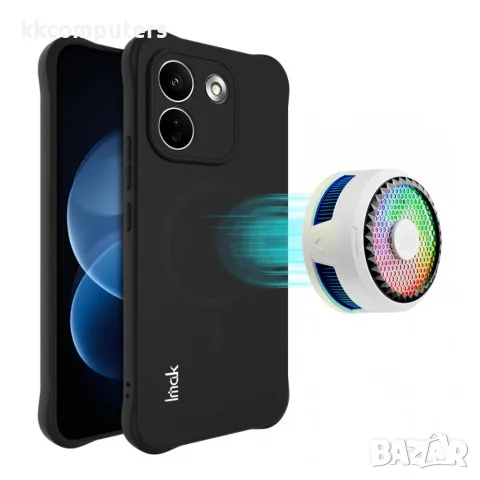 IMAK за Xiaomi Redmi Note 17 Pro Max 5G Удароустойчив Магнитен Airbag TPU Калъф със Скрийн Протектор