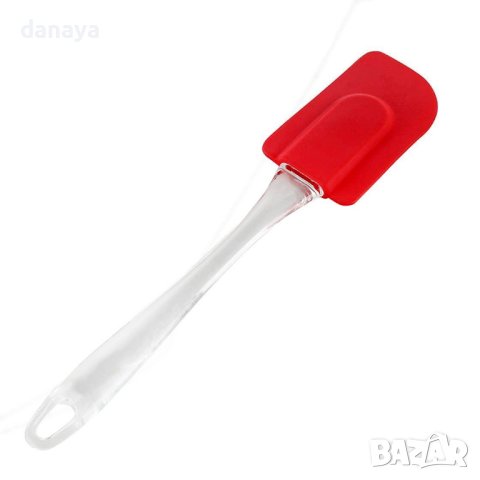 2279 Кухненска силиконова шпатула лопатка с прозрачна дръжка, снимка 6 - Прибори за хранене, готвене и сервиране - 42810809