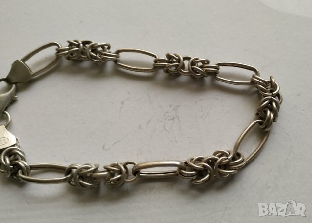 Сребърна гривна, снимка 3 - Гривни - 29992810