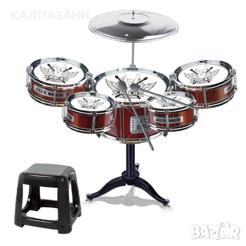 Барабани със Стол Little Musician 2106М012, снимка 2 - Музикални играчки - 42537122