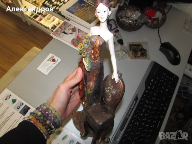 Стара фигурка 37см, снимка 6 - Други ценни предмети - 52256997