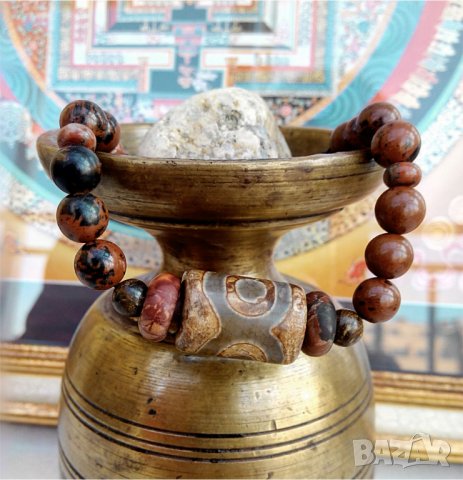 Дзи гривна-талисман с мъниста от 7 полускъпоценни камъка, снимка 10 - Гривни - 38699763