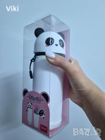 Чисто нов силиконов несесер 2в1 Legami Kawaii- Panda