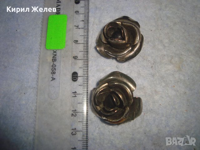 ДВЕ ФЛОРАЛНИ СРЕБРИСТИ УКРАШЕНИЯ - ЦВЕТЯ РОЗИ ПОДХОДЯЩИ и за ХЕНД - МЕЙД МАТЕРИАЛ АПЛИКАЦИЯ 29484, снимка 5 - Други - 37793129