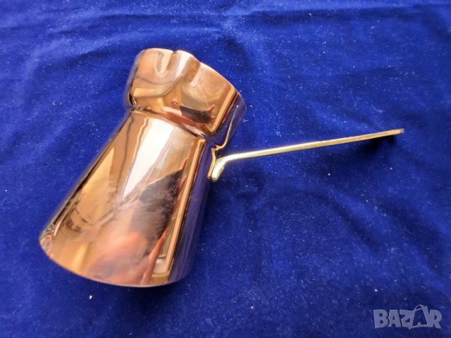 джезве медно средно (с 6 чашки + мини джезве / каничка) и малко ново джезве, неползвано , снимка 7 - Други ценни предмети - 41971880