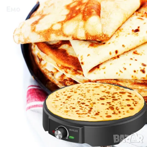 Уред с незалепващо покритие за приготвяне на палачинки - 1200W, снимка 3 - Други - 48510585