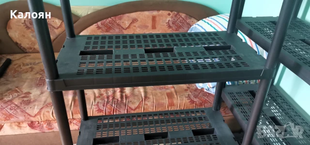 Пластмасов СТИЛАЖ (5 рафта) - 4 Броя, снимка 6 - Други стоки за дома - 51270250