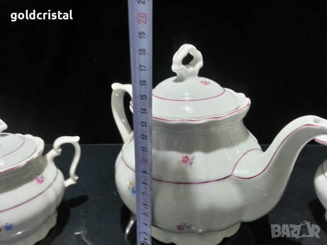 Стар български порцелан чайник заханица латиера , снимка 11 - Антикварни и старинни предмети - 51887719