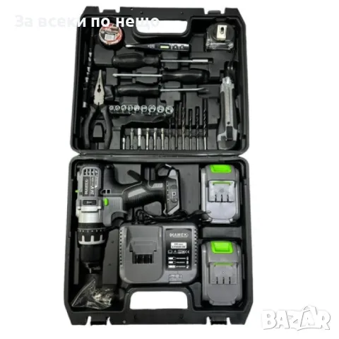 Акумулаторен ударен винтоверт 24V 4.0Ah с инструменти HAWEK, снимка 4 - Винтоверти - 50337823