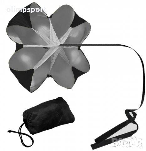 Тренировъчен парашут нов създава допълнително съпротивление на бягащия. Продуктът е подходящ за пост