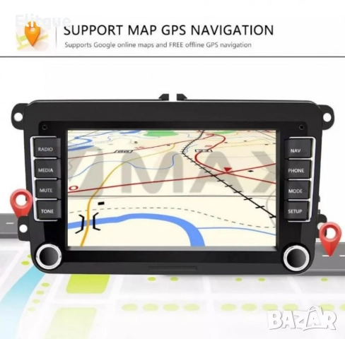 Мултимедийна навигация за автомобил с 7-инчов дисплей - Volkswagen, Seat или Skoda CJ-CP605 4+32GB, снимка 6 - Друга електроника - 52843153