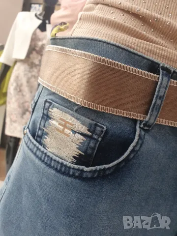 Дънки с колан, снимка 2 - Дънки - 48240711