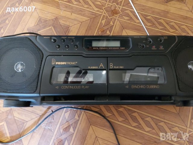 Стерео двукасетъчен радиокасетофон"Profitronic STRR-375 PLL"
