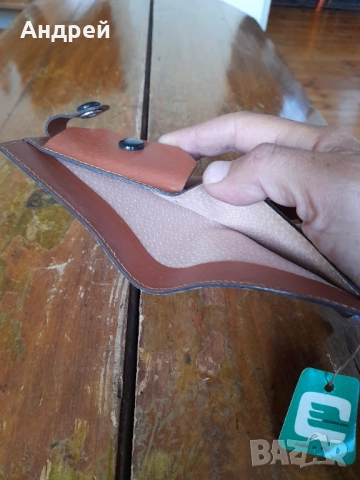 Стар кожен портфейл,портмоне #26, снимка 6 - Други ценни предмети - 52028907