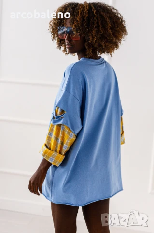 Дамска блуза с дълги ръкави Mickey, 4цвята , снимка 5 - Блузи с дълъг ръкав и пуловери - 50490894