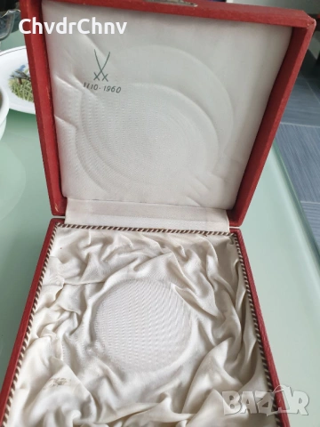 2бр Meissen чинии 10см/Майсен порцеланова чиния в кутия, снимка 16 - Други - 53950087