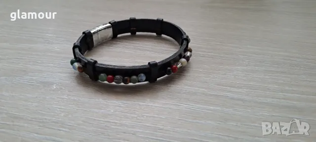 Кожена гривна , снимка 2 - Гривни - 48303071