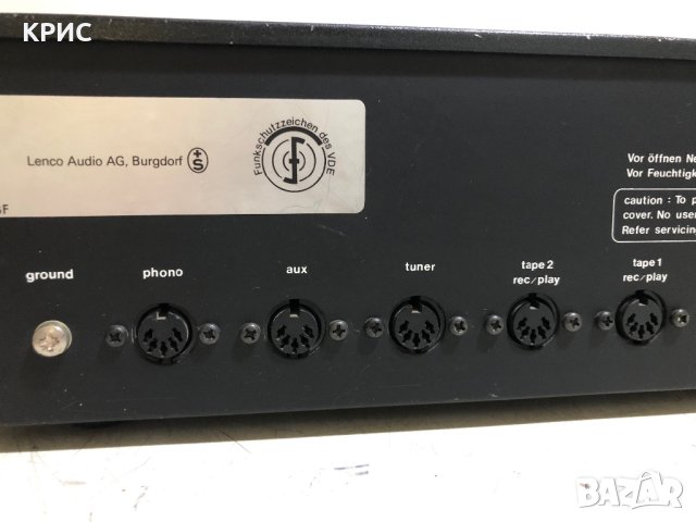 Lenco LA-5000, Switzerland, снимка 12 - Ресийвъри, усилватели, смесителни пултове - 40453146
