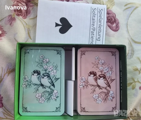 Комплект мини карти за пасианс , снимка 2 - Карти за игра - 56432438