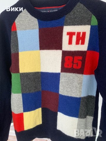 Пуловер на Tommy Hilfiger от вълна подходящ за S-M, снимка 12 - Блузи с дълъг ръкав и пуловери - 44407372