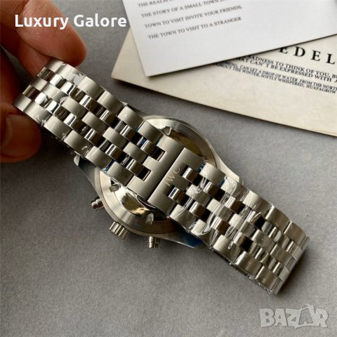 Мъжки часовник IWC Pilots Watch Chronograph с кварцов механизъм, снимка 8 - Луксозни - 39334552