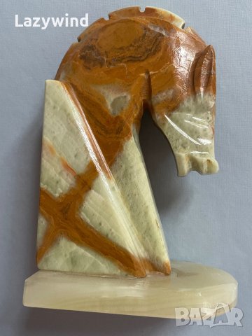 Стопери за книги от оникс във формата на коне, снимка 2 - Антикварни и старинни предмети - 44286811