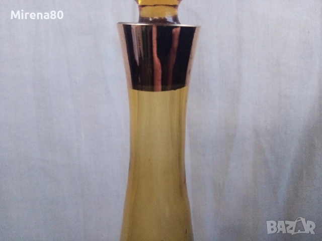 Стара гарафа цветно стъкло, снимка 3 - Антикварни и старинни предмети - 52642238