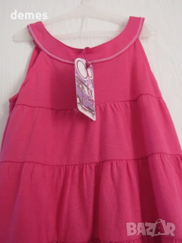 Ефирна трикотажна рокля без ръкави за 5-6 годишно момиченце, нова, снимка 4 - Детски рокли и поли - 18430069
