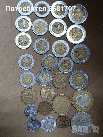 Монети Мексико , снимка 3 - Нумизматика и бонистика - 42906400