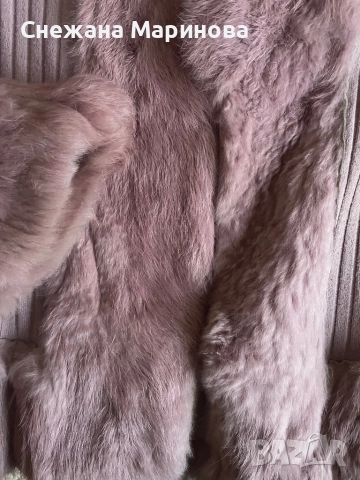 Елек от естествен заешки пух, снимка 3 - Жилетки - 20543335