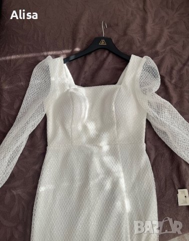 Бяла официална рокля, снимка 4 - Рокли - 44438840