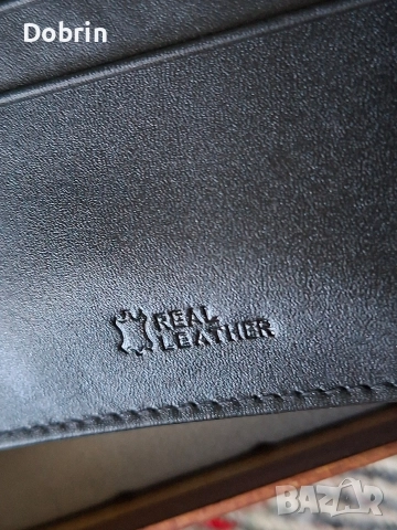Мъжки портфейл DICE естествена кожа с ръкавели, снимка 7 - Портфейли, портмонета - 52918953