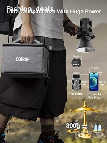 COLBOR CL100X 110W Bi-color Видео Осветление 2700-6500K, снимка 2 - Чанти, стативи, аксесоари - 42739834