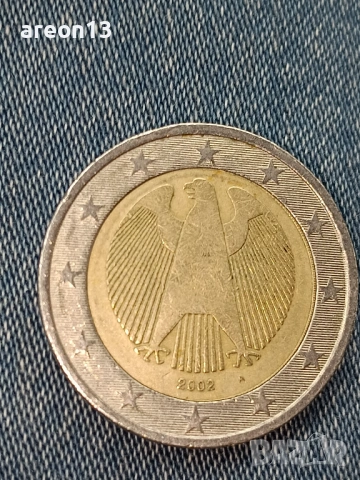 1 евро 2002 А нецентрирана 