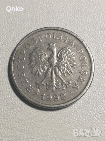 Полша, 1 злота 1992, Европа, Америка, Азия, Африка, снимка 2 - Нумизматика и бонистика - 36605766