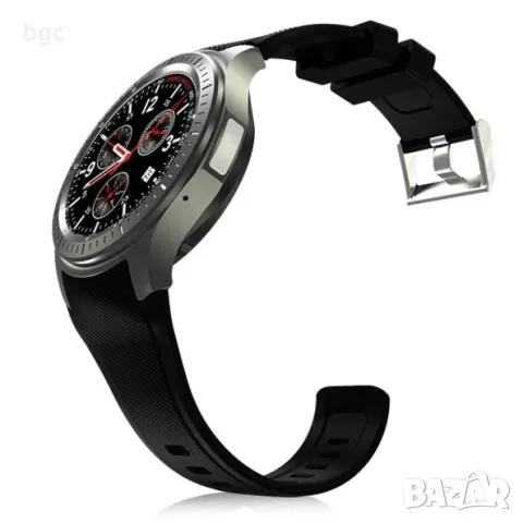 3G+Wi-Fi Смарт Часовник със Сим карта Часовник Smartwatch с телефон iUni DM368, 3G, GPS, HR, Black, снимка 4 - Смарт часовници - 49629827