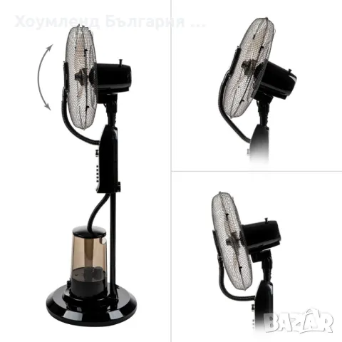 Вентилатор с водна мъгла Muhler 75W 3.2L, снимка 4 - Вентилатори - 48767945