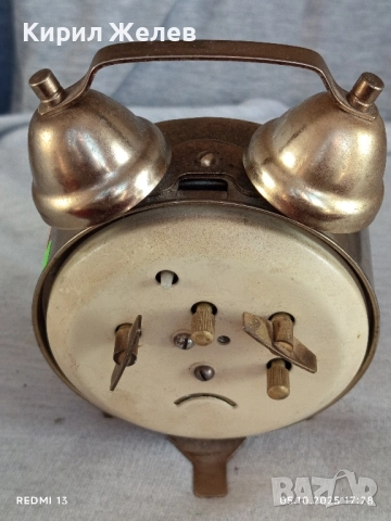 Стар механичен будилник TREASURE CHINA много красив за КОЛЕКЦИЯ ДЕКОРАЦИЯ 23575, снимка 6 - Антикварни и старинни предмети - 51953208