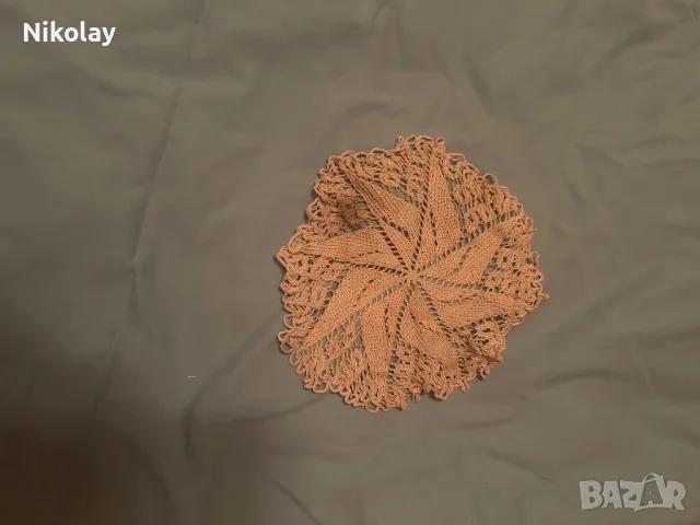 Старинни ръчно правени плетива, карета, покривки., снимка 4 - Декорация за дома - 47958338