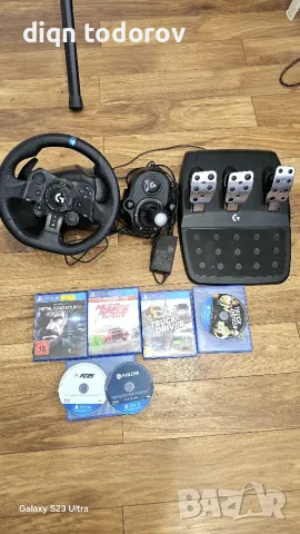 Продавам комплект logitech g923 +игри 